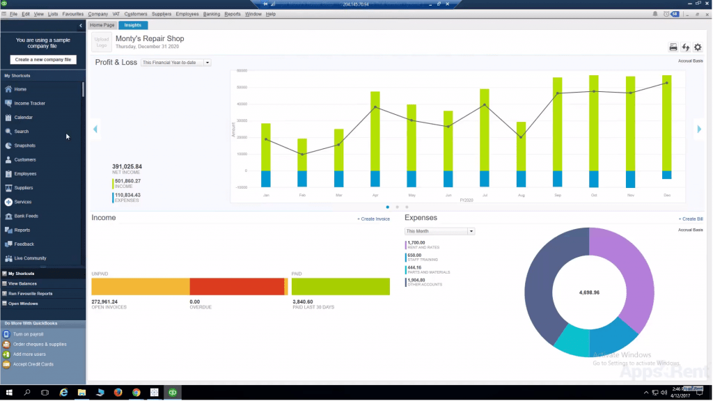 QuickBooks on VDI