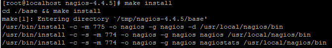 command to install Nagios Core