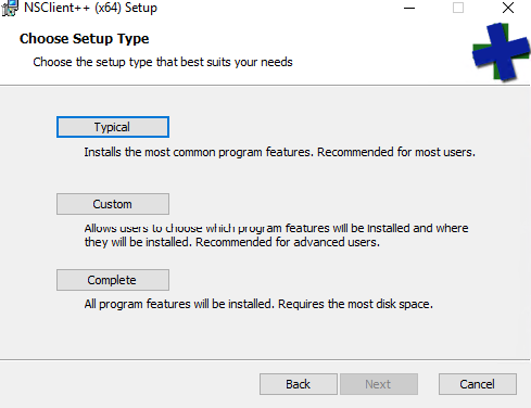 Select the Typical installation setup 