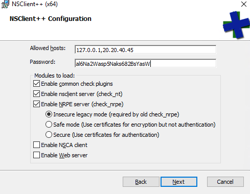 Edit the default configurations 