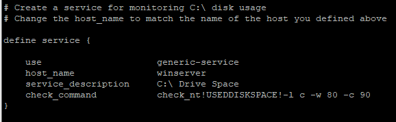would help us to monitor C drive space 
