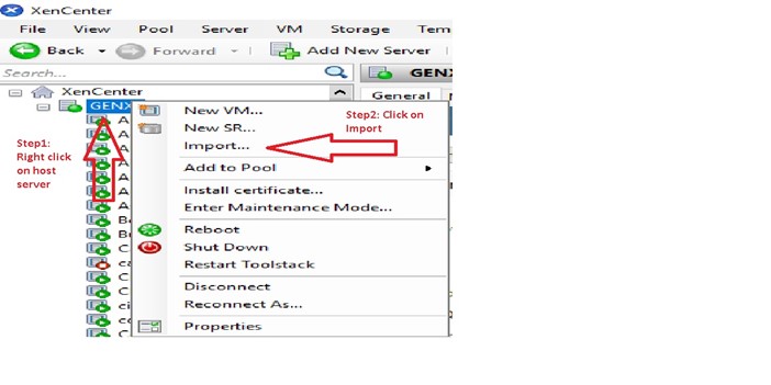 Importing the VM to XenServer
