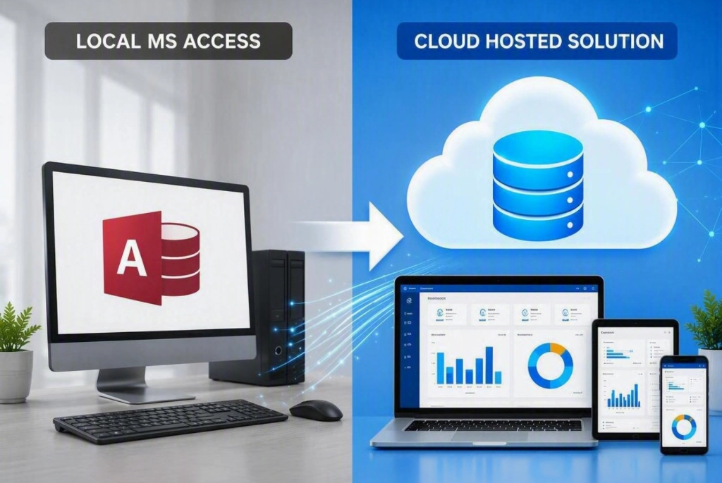 moving from local MS Access to cloud hosted solution