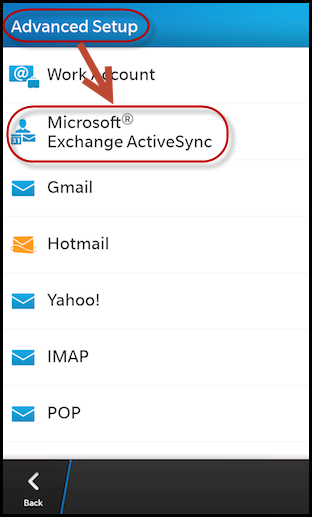 activesync for blackberry